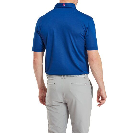 FootJoy Stretch Pique Solid Polo s krátkým rukávem modrá