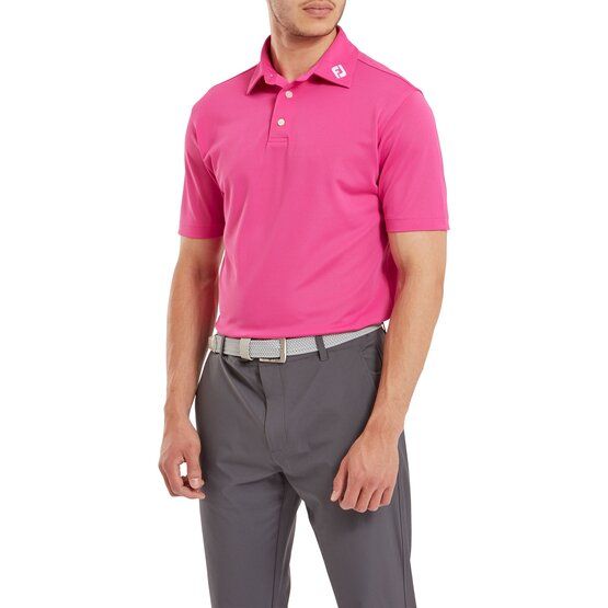 FootJoy Stretch Pique Solid Halbarm Polo pink