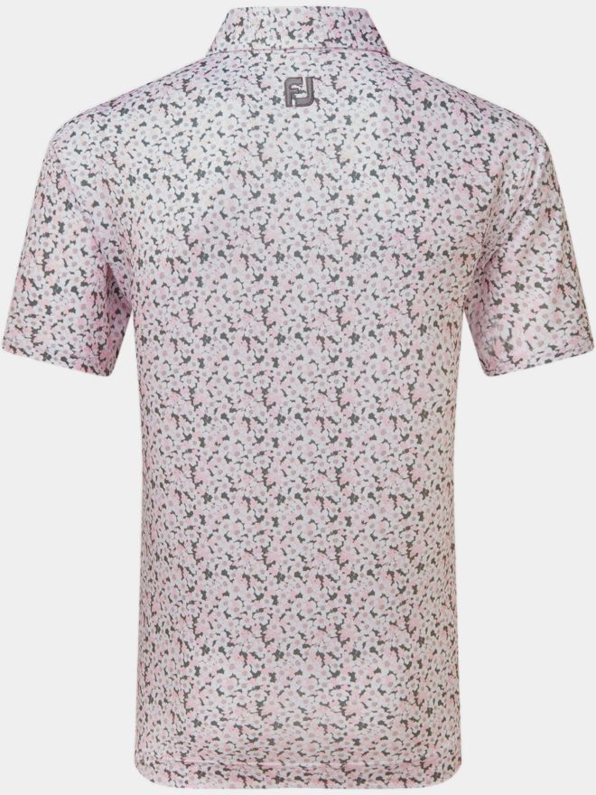 FootJoy Primrose Print Halbarm Polo grau