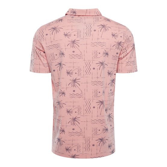 TravisMathew COCONUT PALM Halbarm Polo rosa