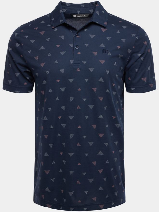 TravisMathew HOME BREAK Halbarm Polo dunkelgrau melange