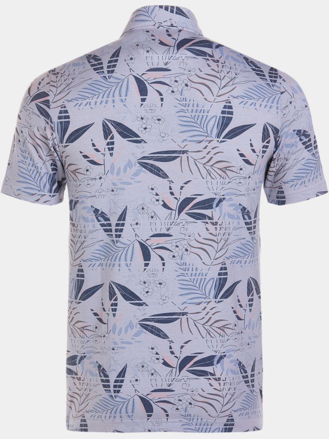 TravisMathew RIP CURRENT Halbarm Polo hellgrau melange