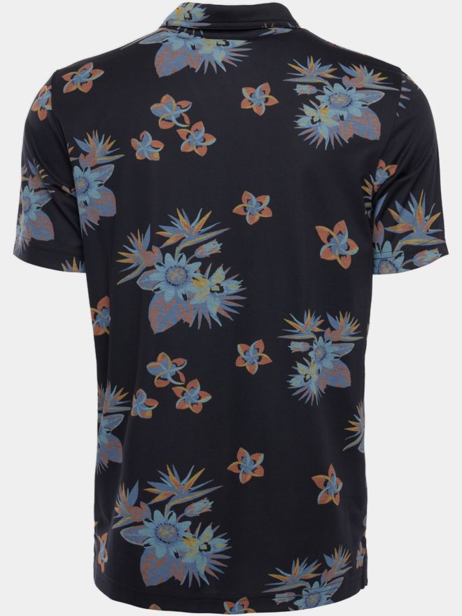 TravisMathew SECLUDED ISLAND Halbarm Polo schwarz