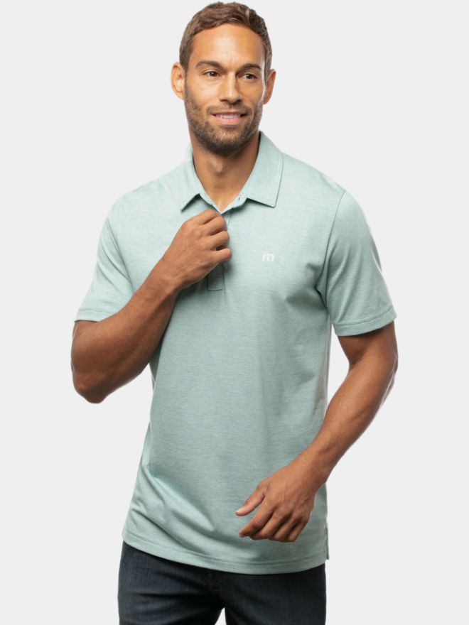 TravisMathew THE ZINNA Halbarm Polo hellgrün