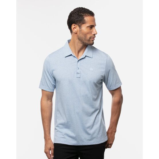 TravisMathew THE ZINNA Halbarm Polo hellblau