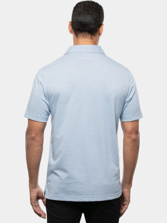 TravisMathew THE ZINNA Halbarm Polo hellblau