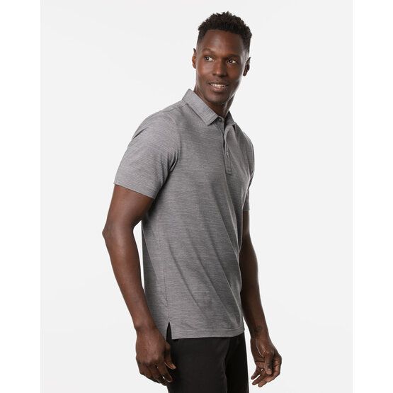 TravisMathew THE HEATER Halbarm Polo hellgrau melange