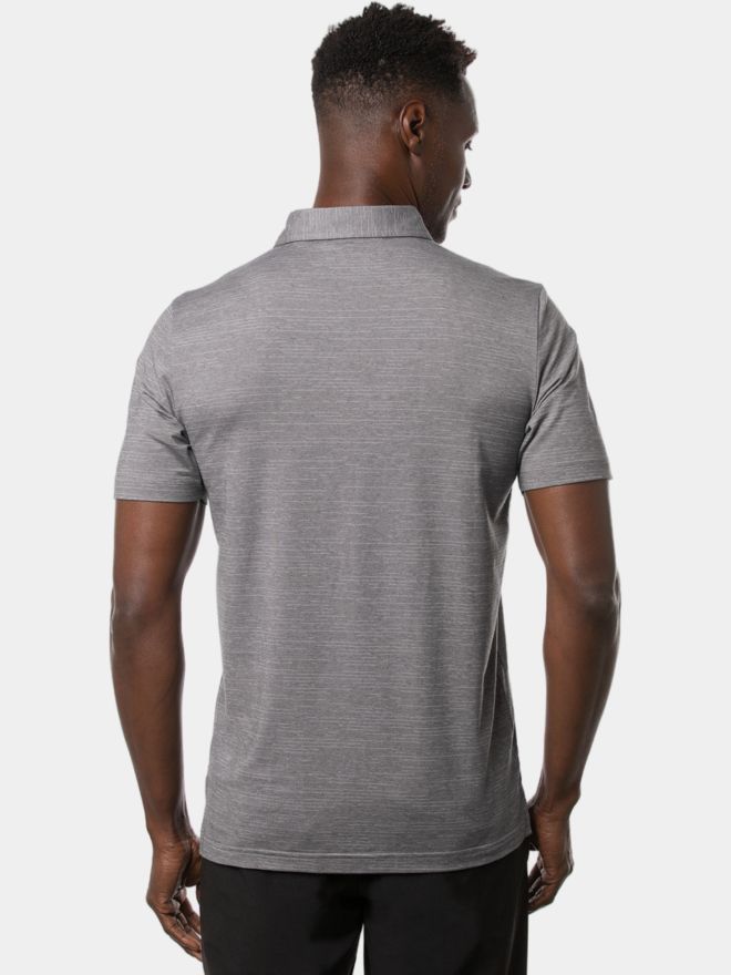 TravisMathew THE HEATER Halbarm Polo hellgrau melange