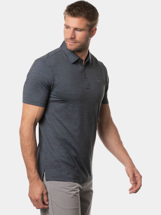 TravisMathew THE HEATER Halbarm Polo marine