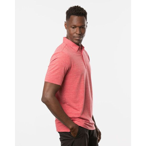 TravisMathew  THE HEATER half-sleeve polo red