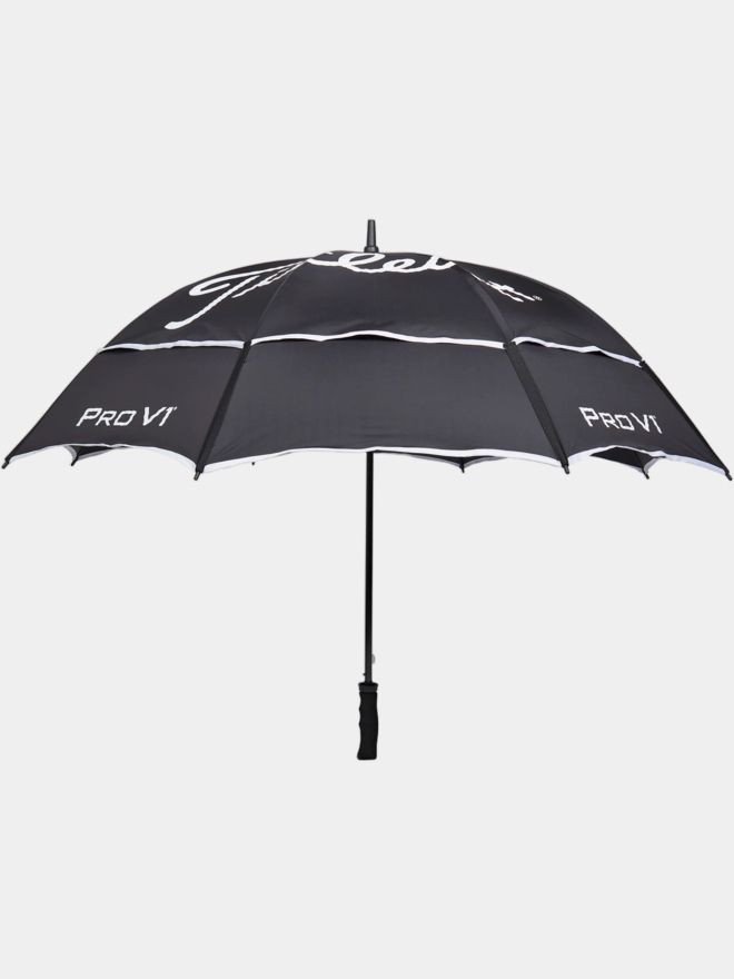 Titleist Tour Double Canopy UV Regenschirm schwarz