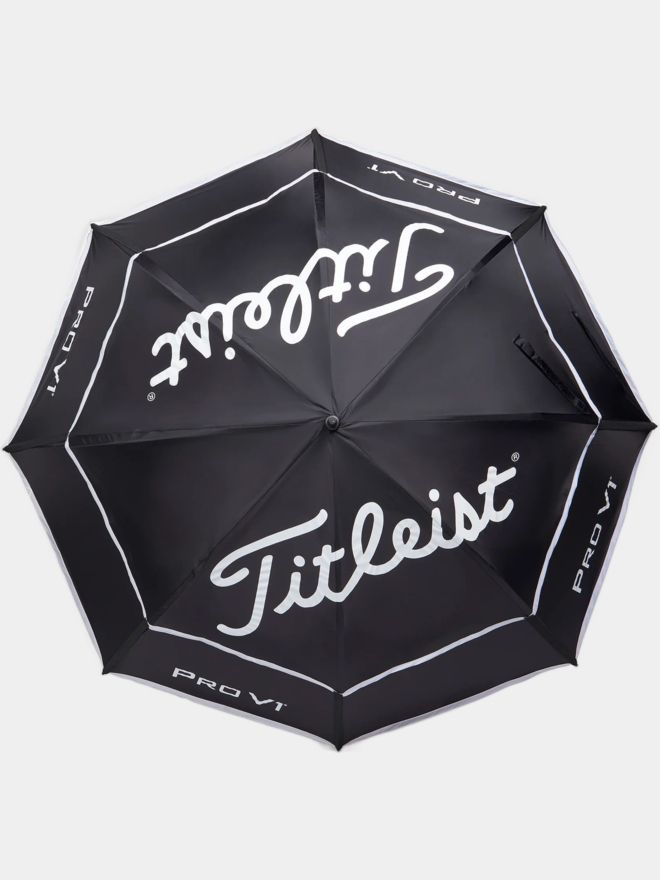 Titleist Tour Double Canopy UV Regenschirm schwarz