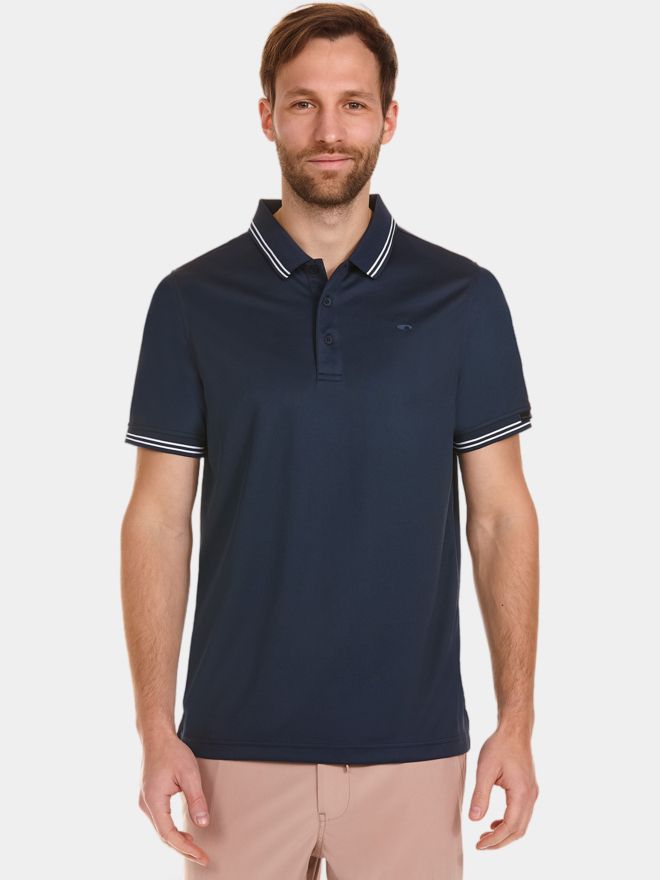 Daniel Springs Funktions Halbarm Polo navy