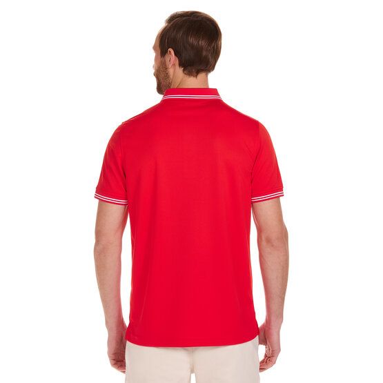 Daniel Springs Funktions Halbarm Polo rot