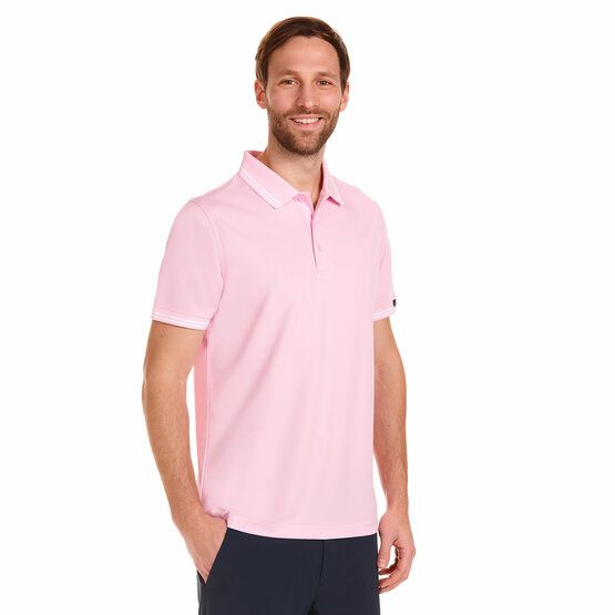 Daniel Springs  Functional half-sleeved polo pink