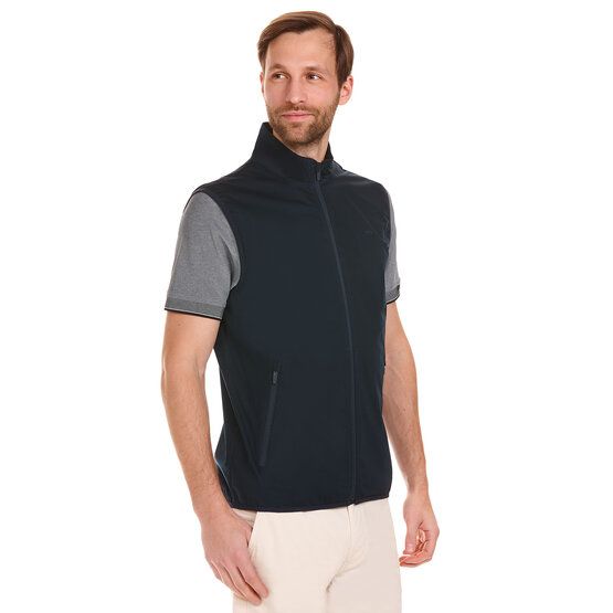 Daniel Springs  Lightweight, water-repellent windstopper vest navy