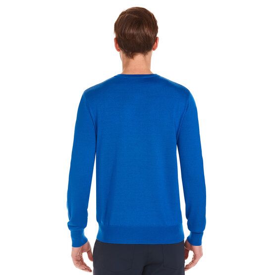 Daniel Springs Basic Pullover Strick blau