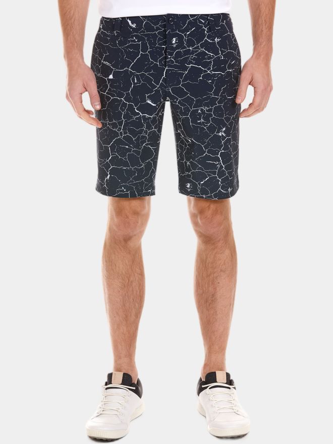 Daniel Springs Funktions Druck Bermuda Hose navy