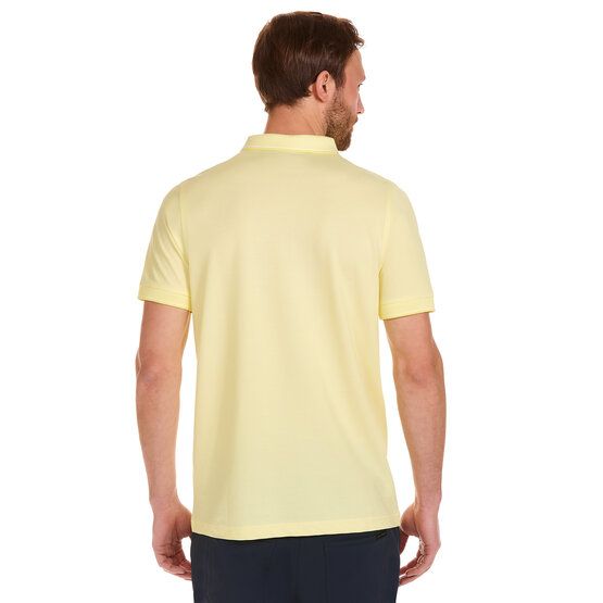 Daniel Springs 2-Tone Pique Halbarm Polo gelb