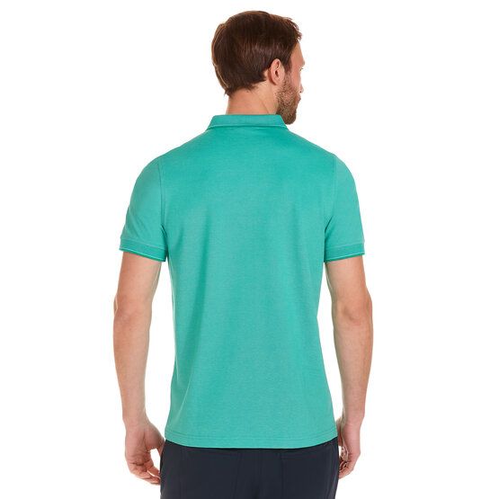 Daniel Springs 2-Tone Pique Halbarm Polo grün