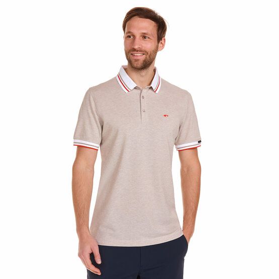 Daniel Springs Melange Polo Halbarm Polo beige