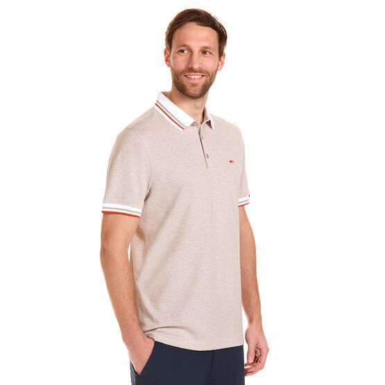 Daniel Springs Melange Polo Halbarm Polo beige