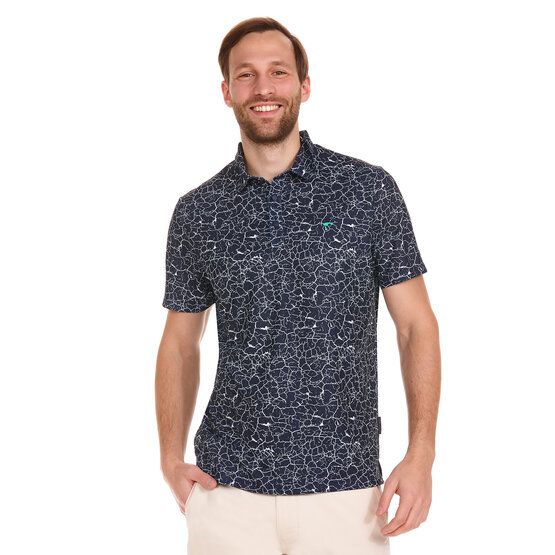 Daniel Springs  print polo half sleeve polo navy