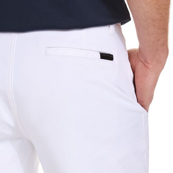 Daniel Springs Nylon-Stretch Bermuda Hose weiß