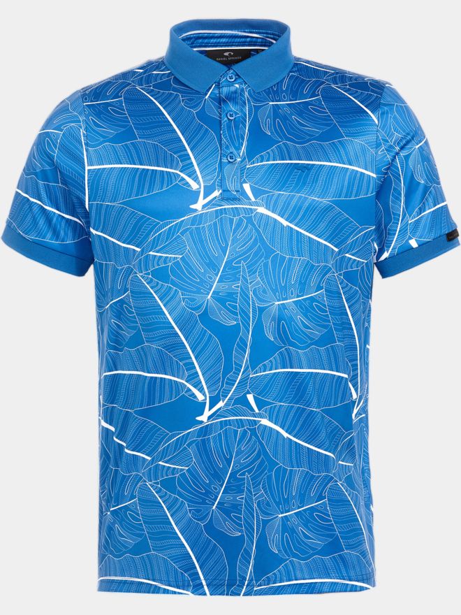 Daniel Springs repeated print polo Halbarm Polo royal
