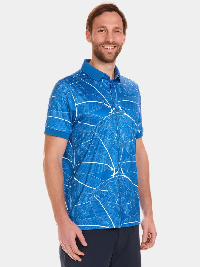 Daniel Springs repeated print polo Halbarm Polo royal
