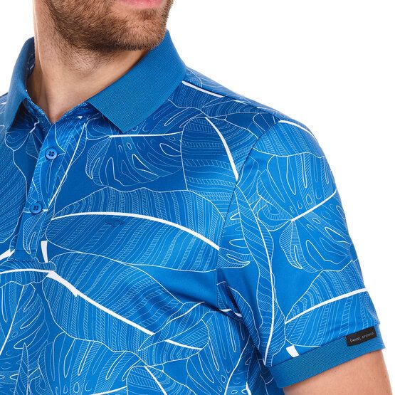 Daniel Springs  repeated print polo half sleeve polo royal