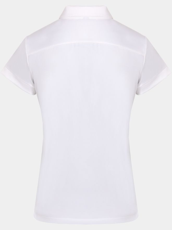 Valiente Funktions Halbarm Polo weiß