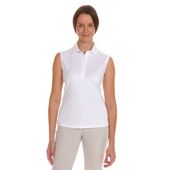 Valiente  Functional sleeveless polo white