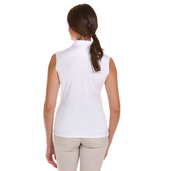 Valiente  Functional sleeveless polo white