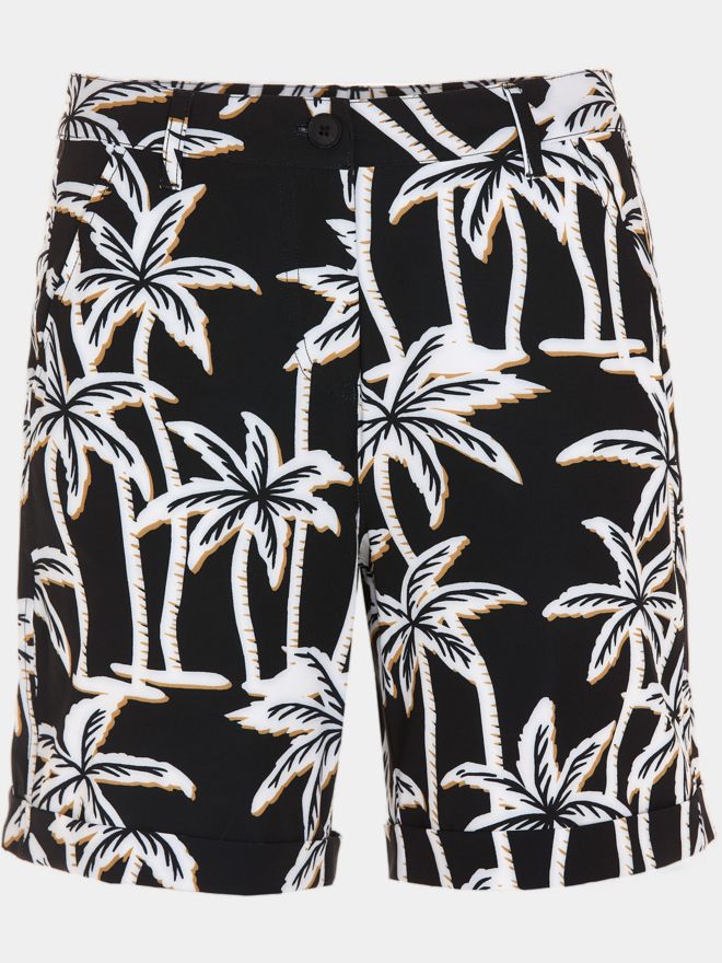 Valiente NELLY Kurze Druck Bermuda Hose schwarz