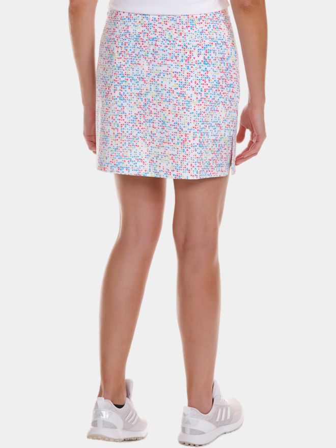 Valiente Stretch Druck kurz Skort weiß