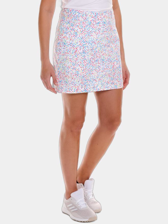 Valiente Stretch Druck kurz Skort weiß