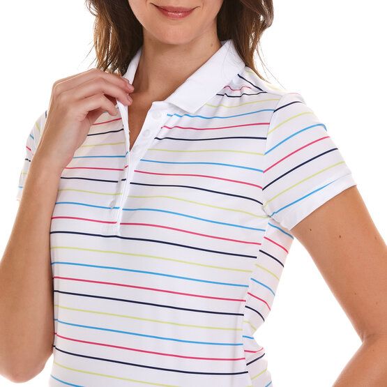 Valiente  Stripe print half-sleeve polo striped