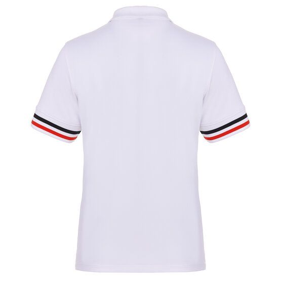 Valiente  Functional pique half-sleeved polo white