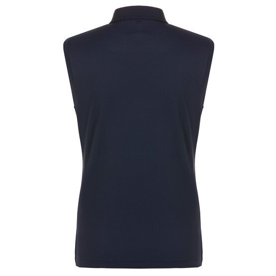 Valiente  Functional pique without sleeves polo navy