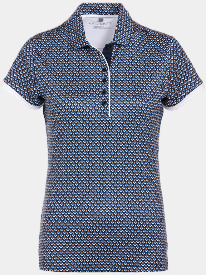 Valiente Druck Polo Halbarm mehrfarbig