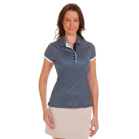 Valiente  Stripe print half-sleeve polo multicolor