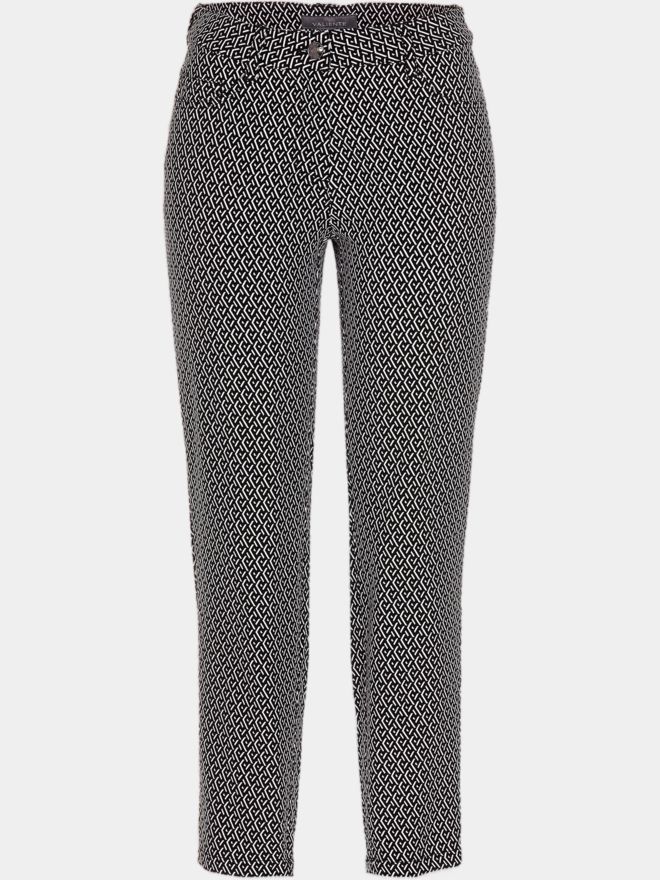 Valiente DARIA 5-Pocket Stretch Druck 7/8 Hose schwarz