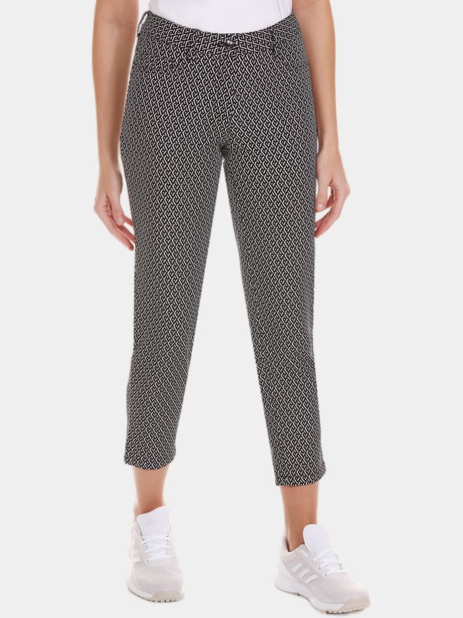 Valiente DARIA 5-Pocket Stretch Druck 7/8 Hose schwarz