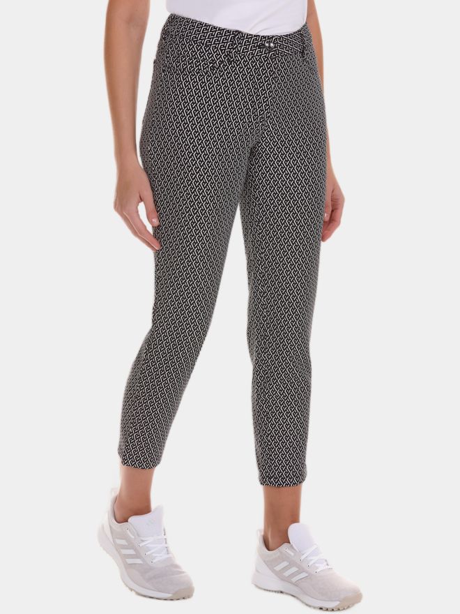 Valiente DARIA 5-Pocket Stretch Druck 7/8 Hose schwarz