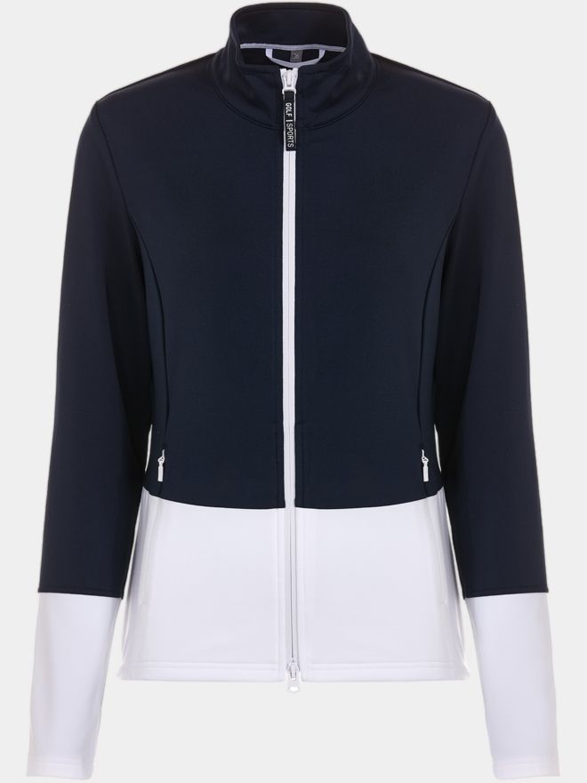 Valiente Colourblock Stretch Jacke navy