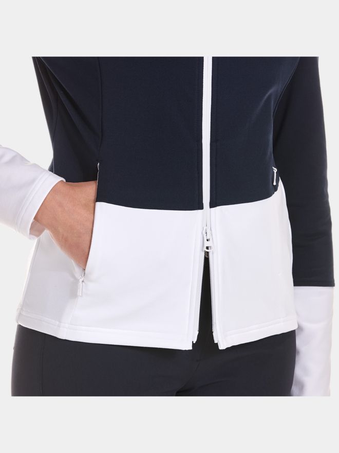 Valiente Colourblock Stretch Jacke navy