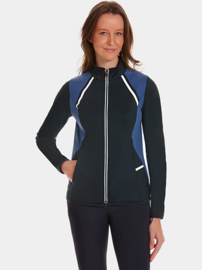 Valiente Atmungsaktive Waben- Stretch Jacke navy