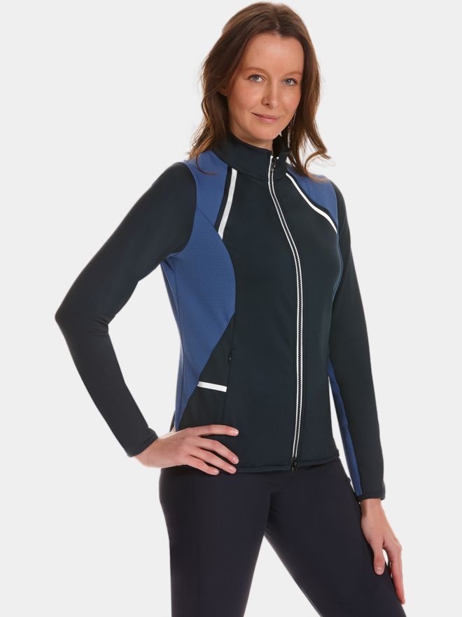 Valiente Atmungsaktive Waben- Stretch Jacke navy