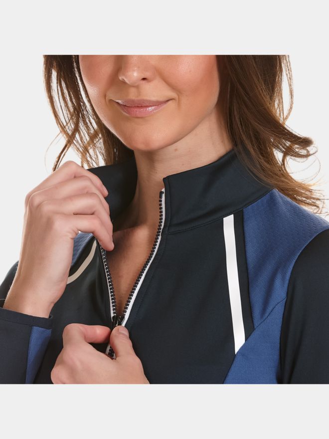 Valiente Atmungsaktive Waben- Stretch Jacke navy